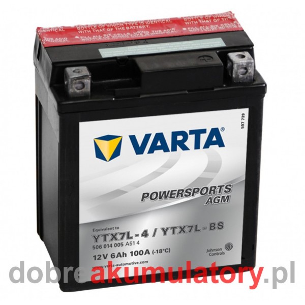 VARTA YTX7L-BS 12V/ 6Ah