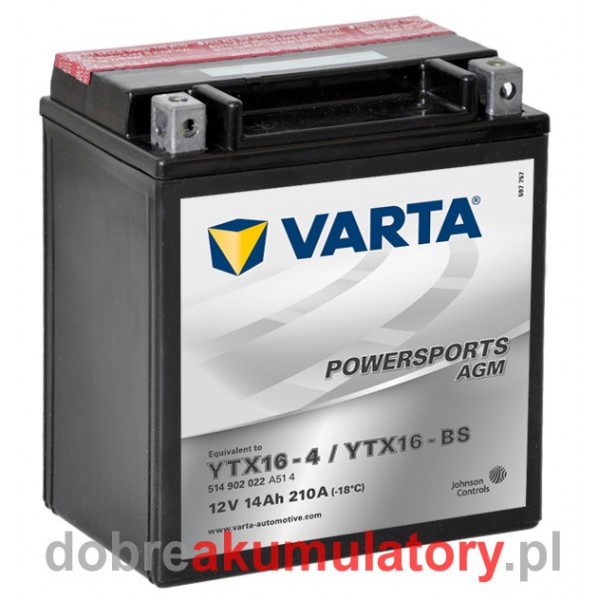 VARTA YTX16-BS 12V/14Ah