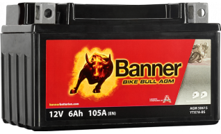 BANNER BIKE BULL YTX7A-BS 12V / 6 Ah