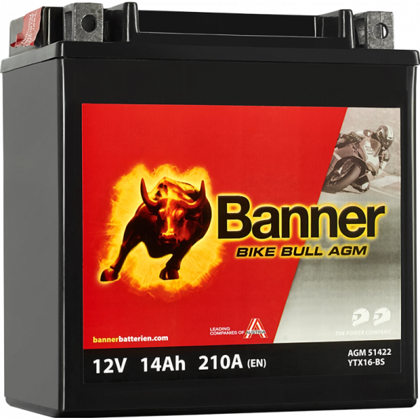 BANNER BIKE BULL YTX16-BS 12V / 14 Ah