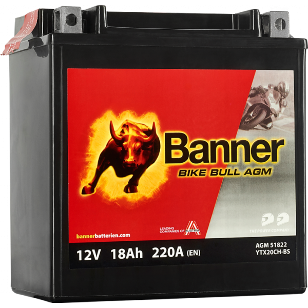 BANNER BIKE BULL YTX20CH-BS 12V / 18 Ah