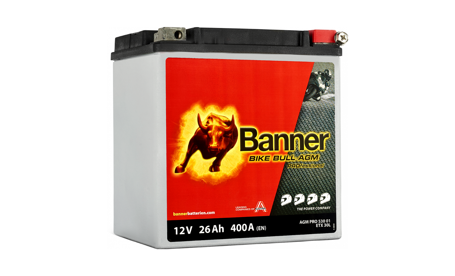 BANNER BIKE BULL PROFESSIONAL ETX30L AGM + SLA YIX30L