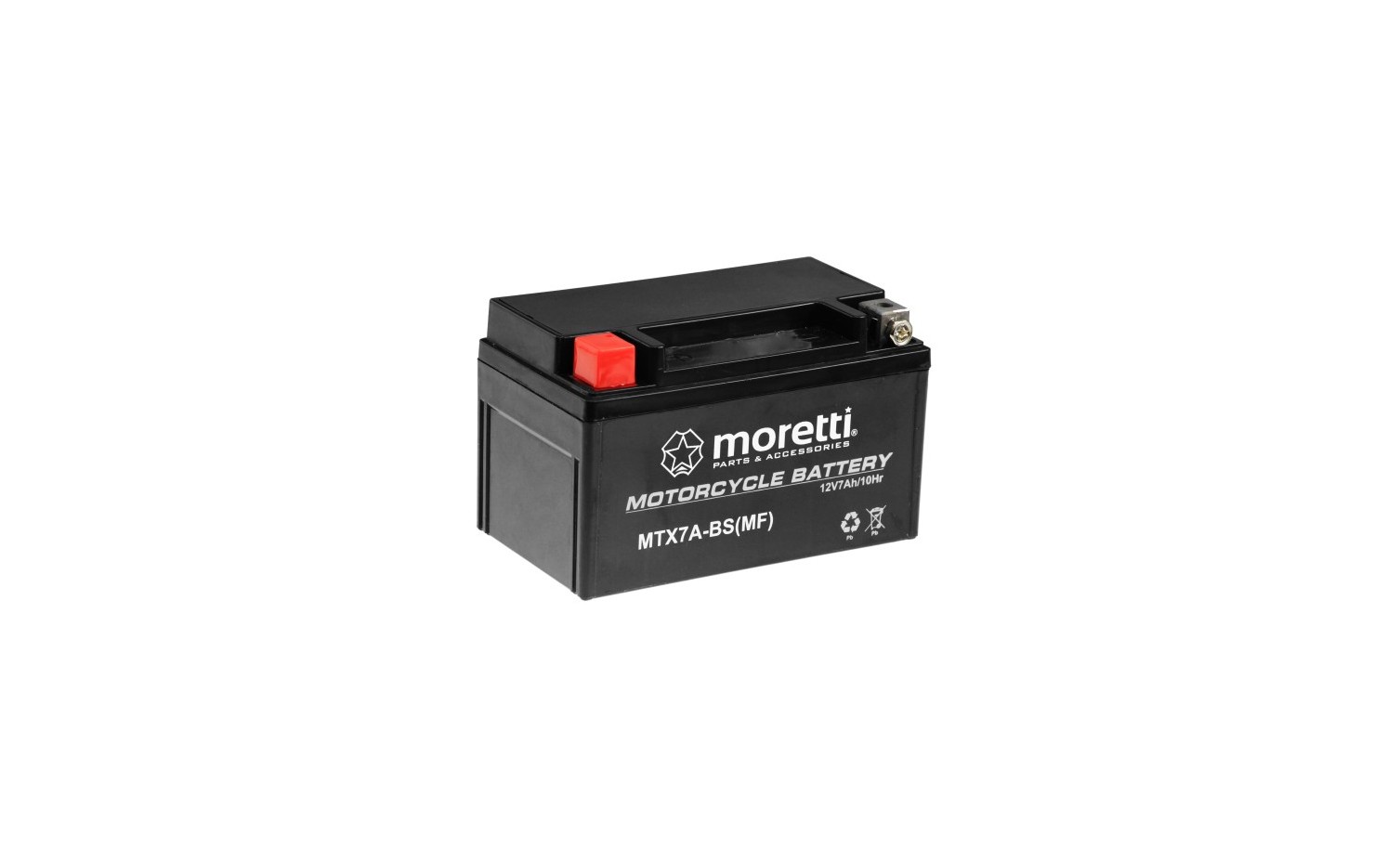 Moretti MTX7A-BS YTX7A-BS 12V/7Ah 90A