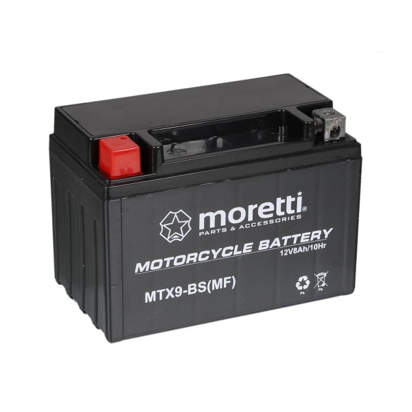 Moretti MTX9-BS YTX9-BS 12V/8Ah 120A