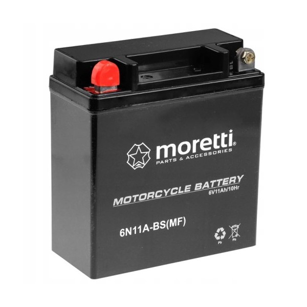 Moretti 6N11A-BS 6V/11Ah 105A