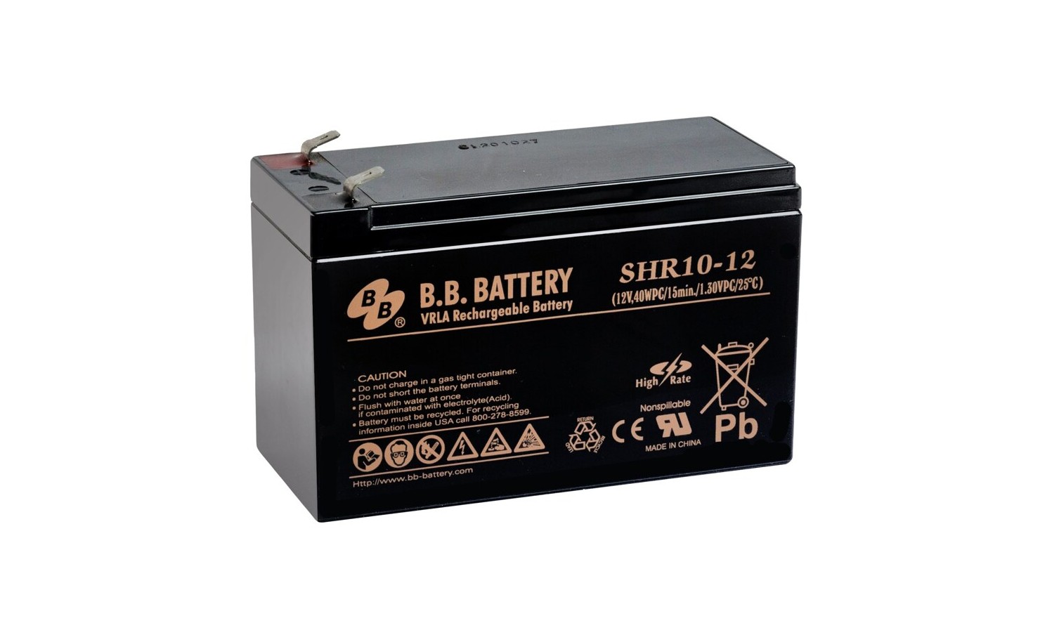 BB Battery SHR10-12FR 12V 10Ah