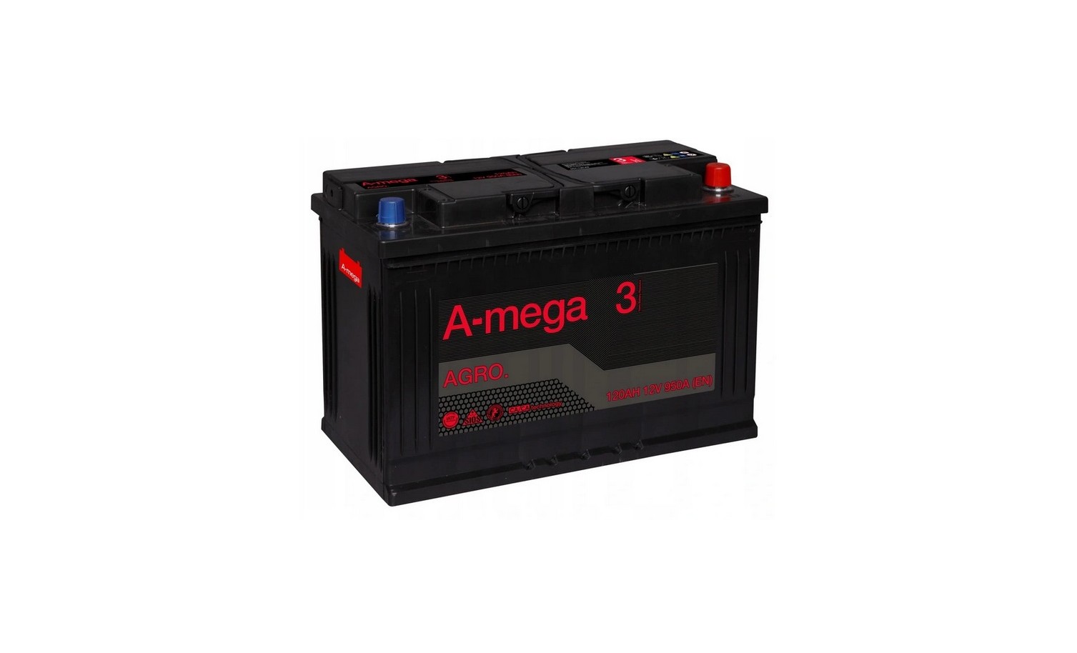 AMEGA Standard M3 12V 120Ah 950A AGRO