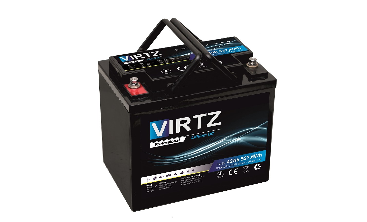 Akumulator VIRTZ Professional LiFePO4 12,8V 42Ah