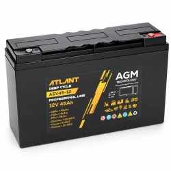 Akumulator ATLANT Deep Cycle 12V 45Ah AEV45-12