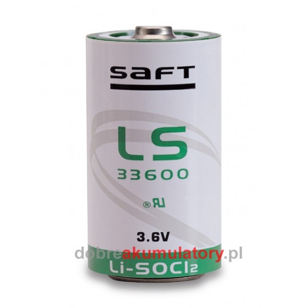 Bateria SAFT LS33600  3.6V - 17Ah
